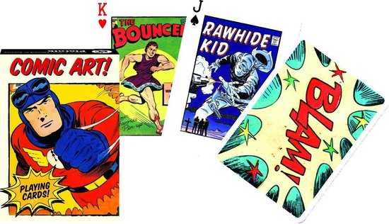 Afbeelding van het spel Vintage Comic Art Speelkaarten - Single Deck