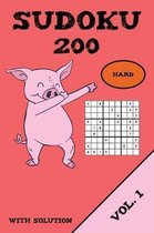 Sudoku 200 Hard With Solution Vol. 1