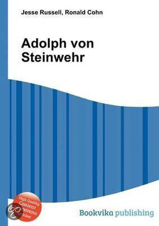 Adolph Von Steinwehr 9785510986891 Boeken