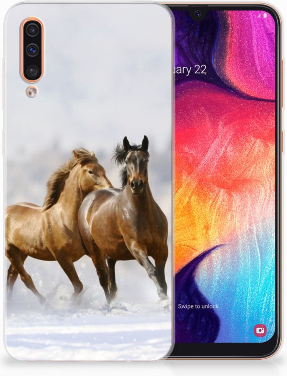 Samsung Galaxy A50 TPU Hoesje Paarden