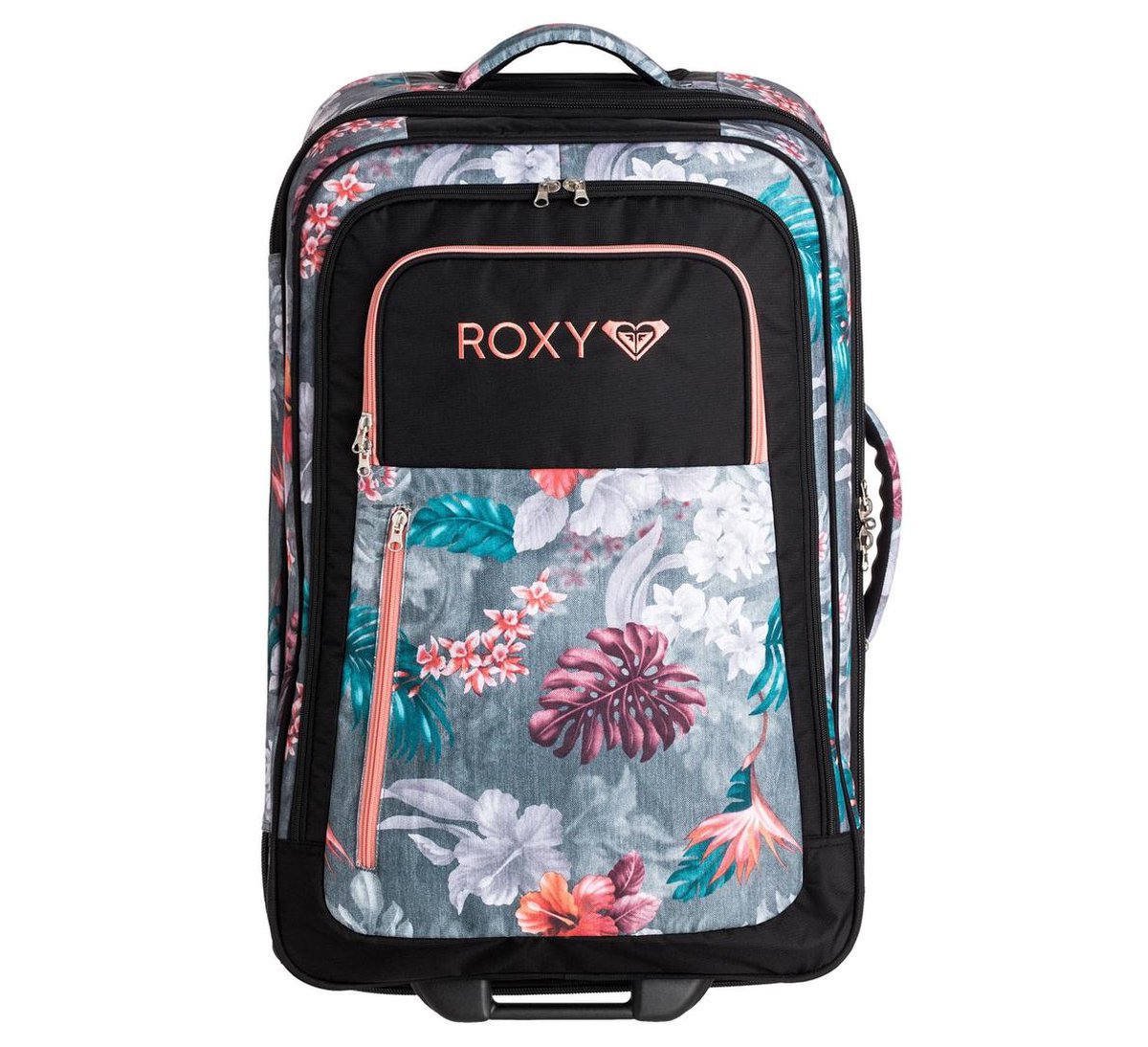 Roxy Reiskoffer - Unisex - zwart/roze/grijs/blauw | bol.com
