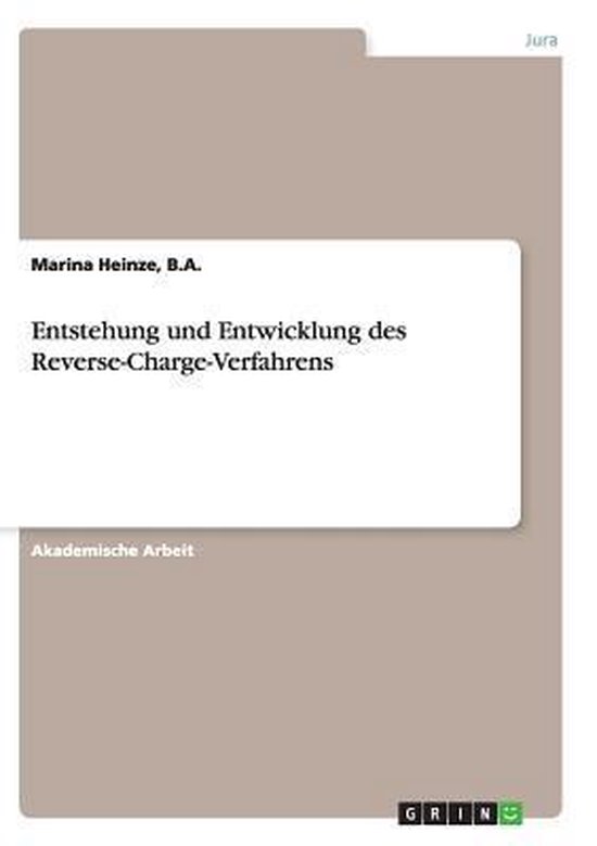 Entstehung und Entwicklung des Reverse-Charge-Verfahrens - cover