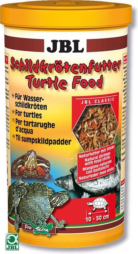 Foto: Jbl schildpadvoer waterschildpad schildpadden van 10 tot 50 cm 1 ltr