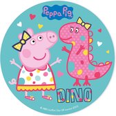 DEKORA - Peppa Pig eetbare schijf willekeurig - Decoratie > Taartdecoraties