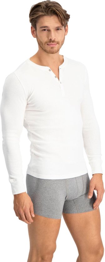 Levi Core LS Henley Shirt Heren Sportshirt casual - Maat L - Mannen - wit |  bol.com
