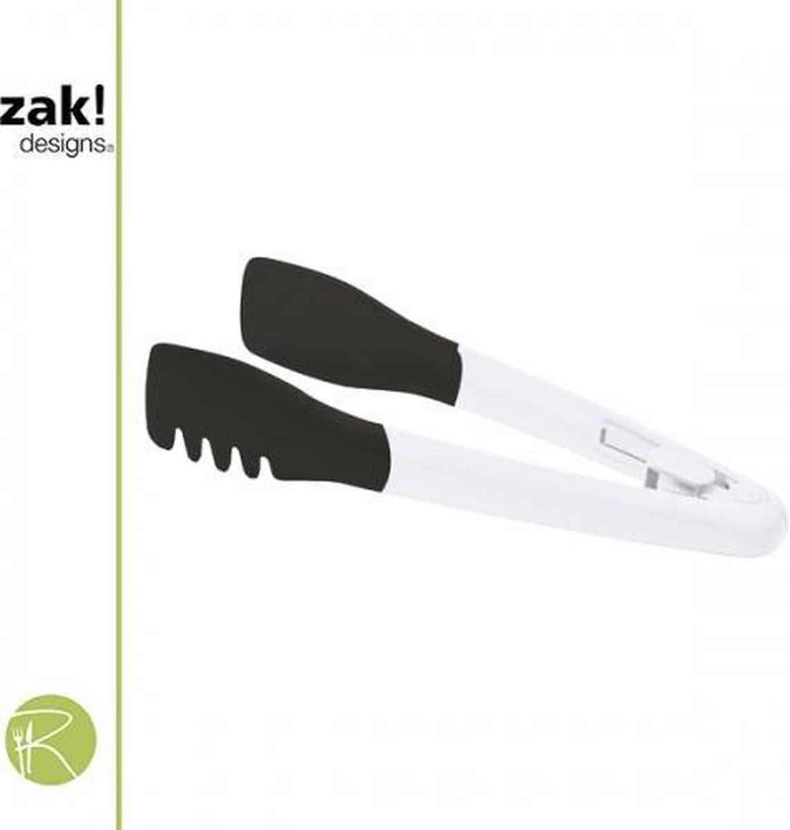 Zak!Designs Kitchen2Table - Saladetang met Slot - 26 cm - Zwart