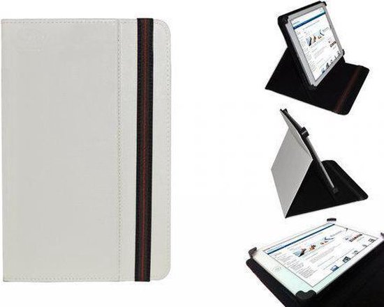 Samsung Galaxy Tab 8.9  Cover, Handige Standen Hoes, Multi-stand Case, Kleur Wit, merk i12Cover