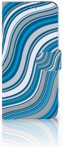 Smartphonehoesje Geschikt voor Samsung Galaxy A50 Waves Blue