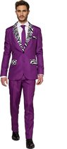 Suitmeister Pimp Kostuum - Heren Pak - Carnavalskleding - kostuum - Verkleedkleding - Paars - Maat XXL