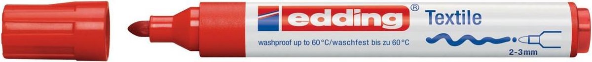 20x Edding textielmarker 4500 rood