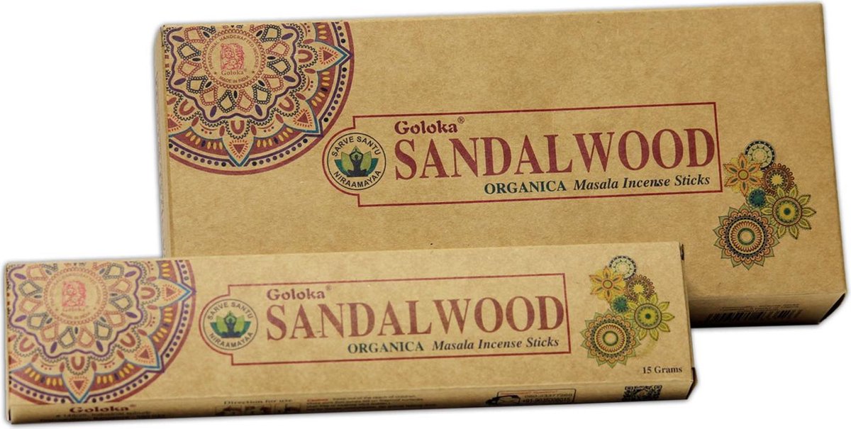 Goloka Wierook Organica Sandalwood (6 pakjes)