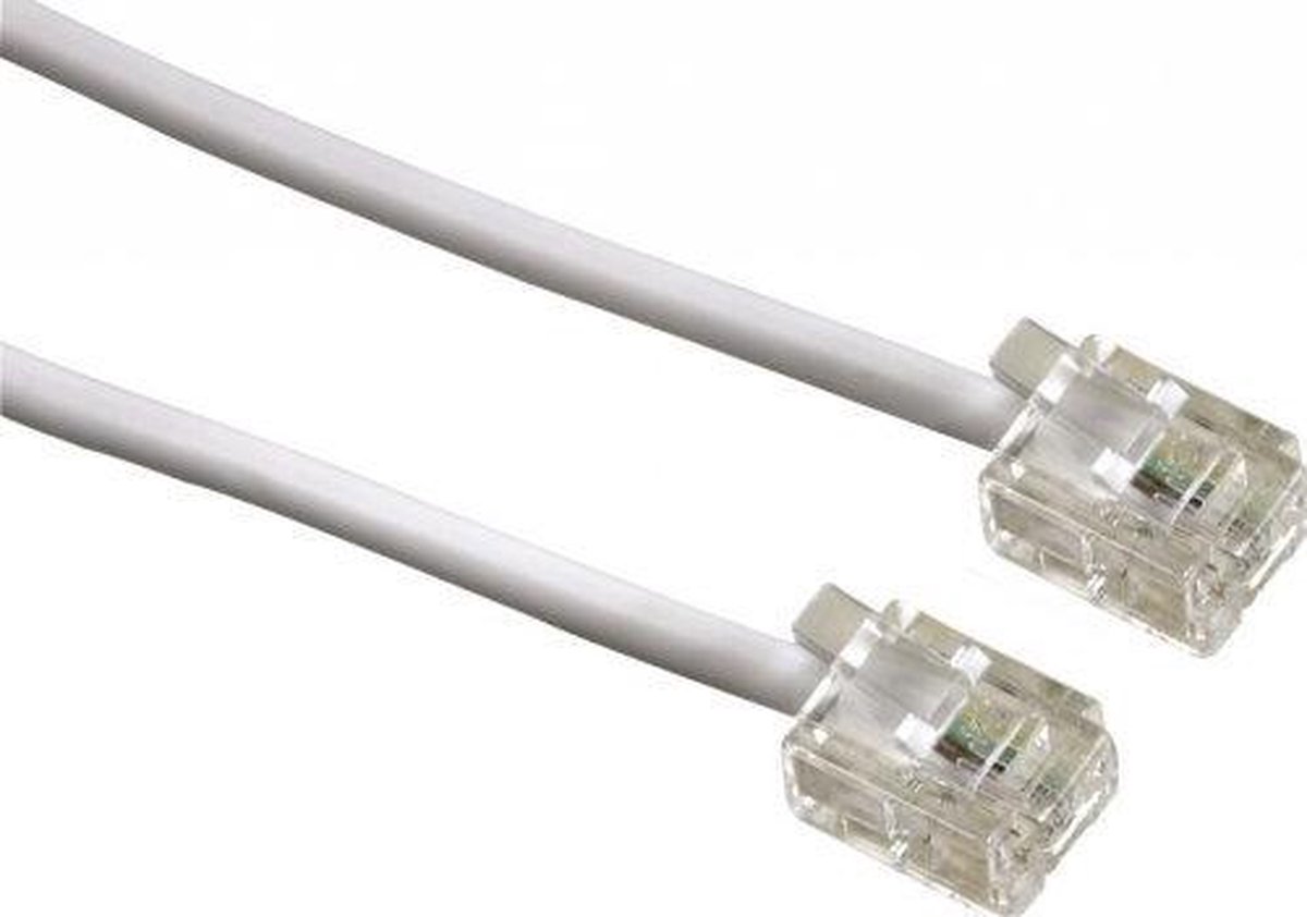 Telefoon kabel / UTP Kabel RJ11 - 30 meter - wit | bol.com