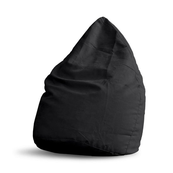 Lumaland - Luxe XL zitzak - Stijlvolle beanbag - 120L vulling - 100% Polyester - Verkrijgbaar in verschillende kleuren - Zwart