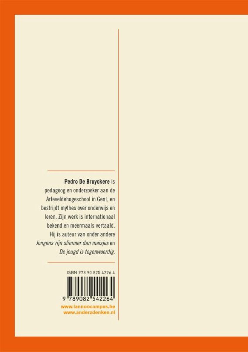 Juffen zijn toffer dan meesters - back cover