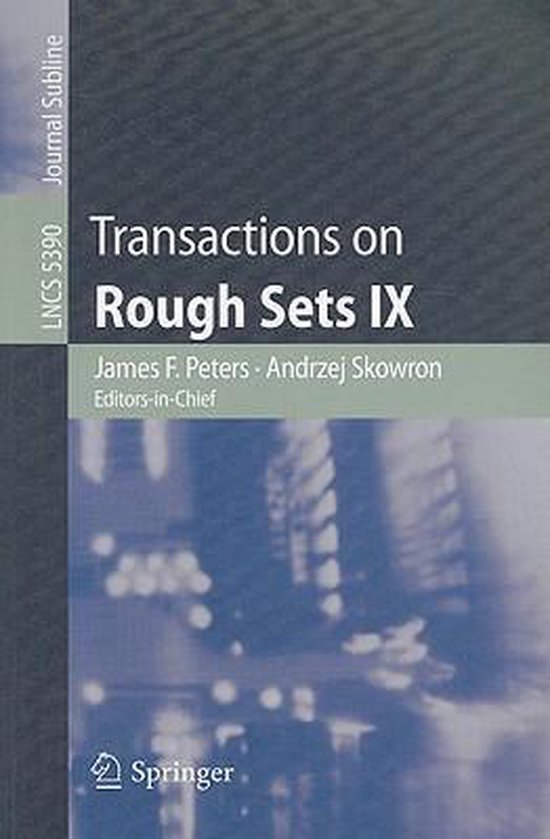 Transactions On Rough Sets Ix - cover