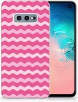 Geschikt voor Samsung Galaxy S10e Uniek TPU Hoesje Waves Pink