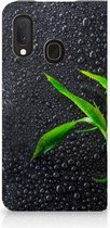 Geschikt voor Samsung Galaxy A20e Smart Cover Orchidee