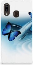 Geschikt voor Samsung Galaxy A30 Hoesje maken Vlinders