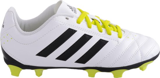 adidas Goletto V FG - Voetbalschoenen - Unisex - Maat 35 - wit/zwart/groen  | bol.com