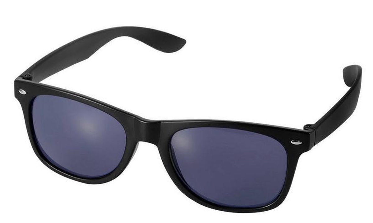 Hidzo Zonnebril Zwart - UV 400 - Zwarte Glazen