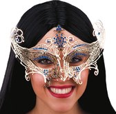 "Metal kleurig masker voor volwassen - Verkleedmasker - One size"