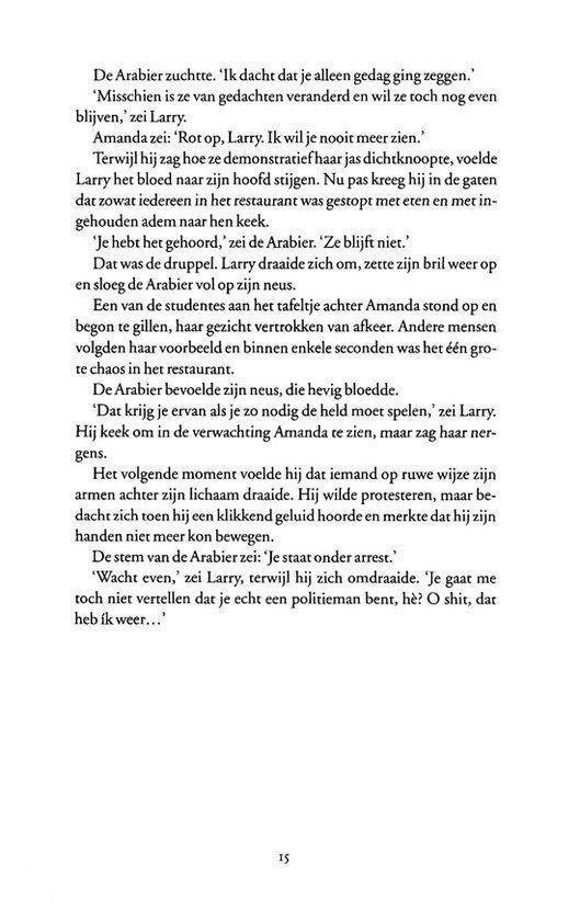Pagina met tekst, genummerd 15.