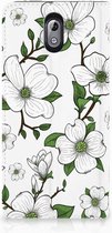 Nokia 3.1 (2018) Standcase Hoesje Design Dogwood Flowers