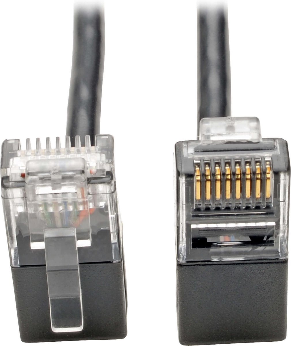 Tripp Lite N201-SR2-BK netwerkkabel 0,6 m Cat6 U/UTP (UTP) Zwart