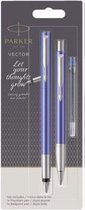 Schrijfset Parker, balpen en vulpen Parker Vector blauw