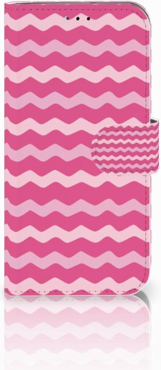 Samsung Galaxy A40 Telefoon Hoesje Waves Pink