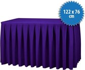 Combiskirting Boxpleat 250% - 122x76cm - Paars
