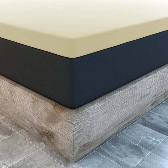 Topper Hoeslaken Jersey Crème Waterbed/Boxspring - 200 x 220/230 cm |  bol.com