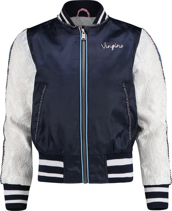 Vingino Meisjes Zomerjas - Dark Blue - Maat 116 | bol.com