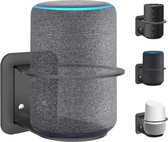 Wand Houder Case Mount Geschikt Voor Google Nest Home / Amazon Echo 2 Plus Wifi Smart Speaker - Zwart