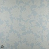 Dutch Wallcoverings Vliesbehang bladeren - ijsblauw creme