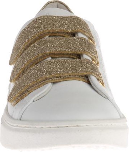 HIP Meisjes Sneakers Klittenband H1761 Glitters - Wit - Maat 27 | Bestel nu!
