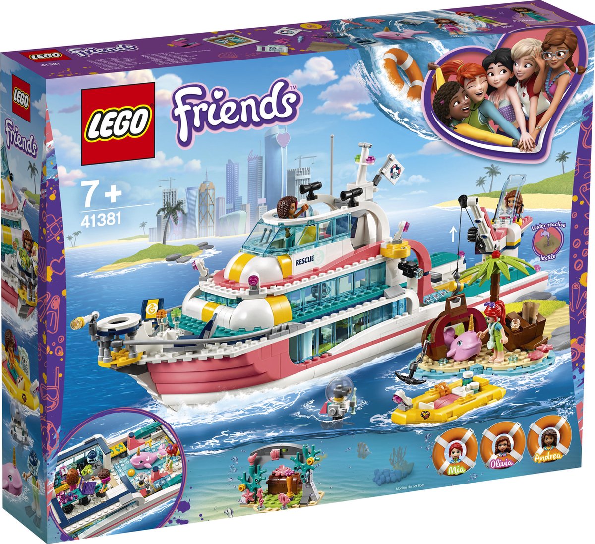 LEGO Friends Le centre de sauvetage du phare 41380 – Kit de construction  (602 pièces)