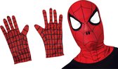 "Spiderman™ set - Kap en handschoenen - Verkleedattribuut - One size"