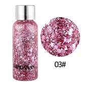 Body Glittergel rose