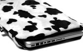 Laptophoes 15 inch Lazy Cow (wit/ zwart)