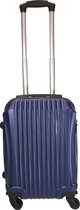 Handbagage koffer 51cm 4 wielen trolley - Blauw