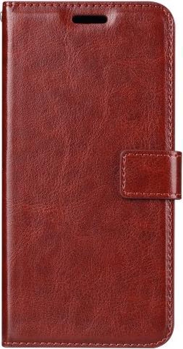 Bookcase Geschikt voor: Samsung Galaxy A10 - Bruin - Portemonnee hoesje
