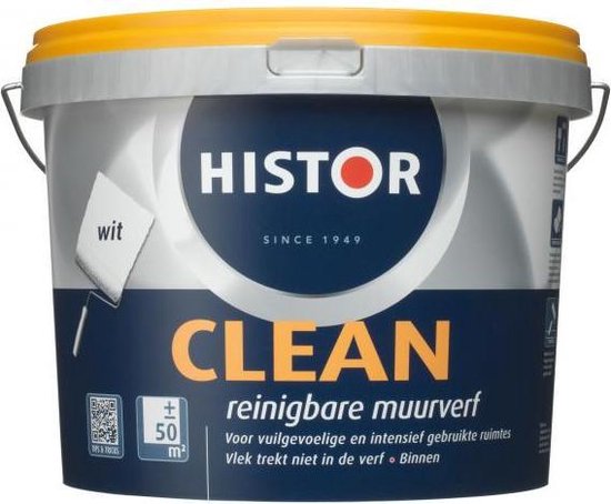 breken Haat Idool Histor Clean Muurverf RAL 9003 Signaalwit 5 Liter | bol.com