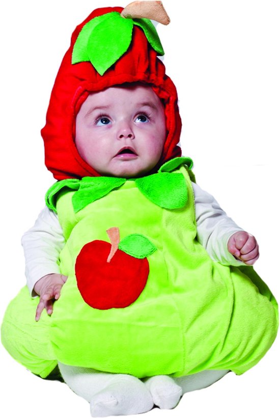 Warmte Bonus neef Appel baby kostuum - Verkleedkleding - Maat 50/68 | bol.com