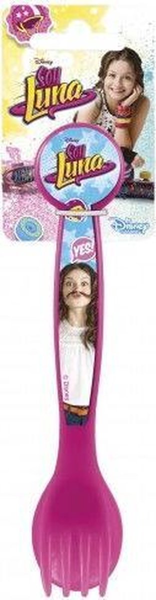 Goedkoopste Disney - Soy Luna - Kinderbestek - Bestek set - Camping bestek - 2Delig - Plastic - Roze - Lepel - Vork.