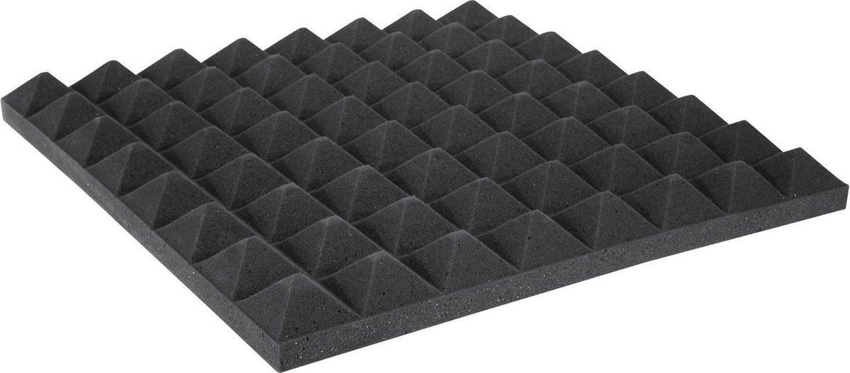 Mousse acoustique studio OMNITRONIC 50x50cm - Pyramide - isolation phonique  - tapis