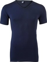 Alan Red stretch T-shirt Oklahoma, V-hals, donker blauw