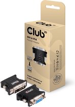club3D CAA-DMA>CFA DVI / VGA Adapter [1x DVI-stekker 12+5-polig - 1x VGA-bus] Zwart