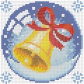 Diamond Painting Kerstbel in een sneeuwbol