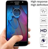DrPhone Moto G5s Glas 4D Volledige Glazen Dekking Full coverage Curved Edge Frame Tempered glass Zwart - Official